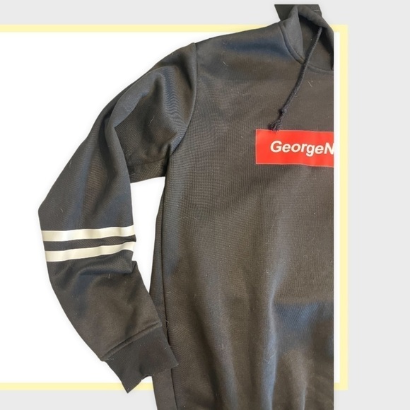 George NOT FOUND Black Hooded‎ Hoodie Sweatshirt - Picture 2 of 6
